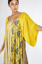 Load image into Gallery viewer, ALLY SILK DRESS YELLOW MIX
