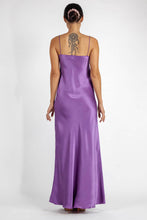 Load image into Gallery viewer, LIDO SILK LONG DRESS VIOLET-TULIP
