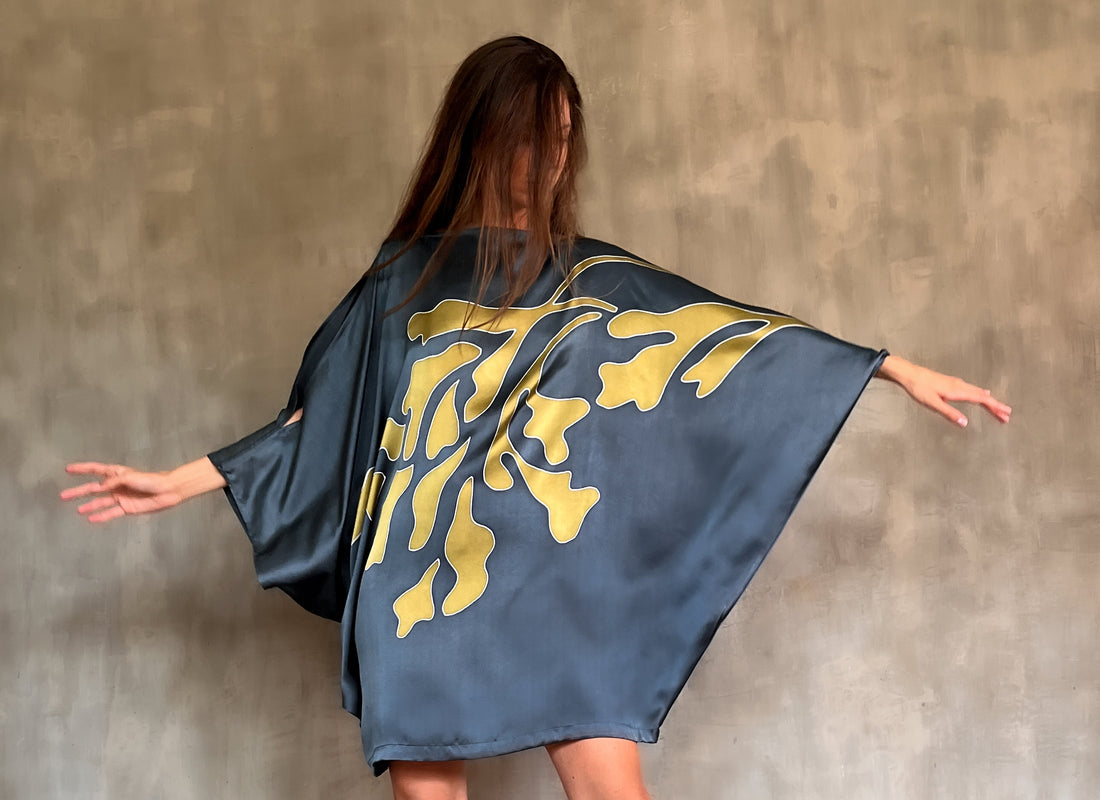 QUARZIA ARTISANAL 100% SILK DRESS MADE IN BALI
