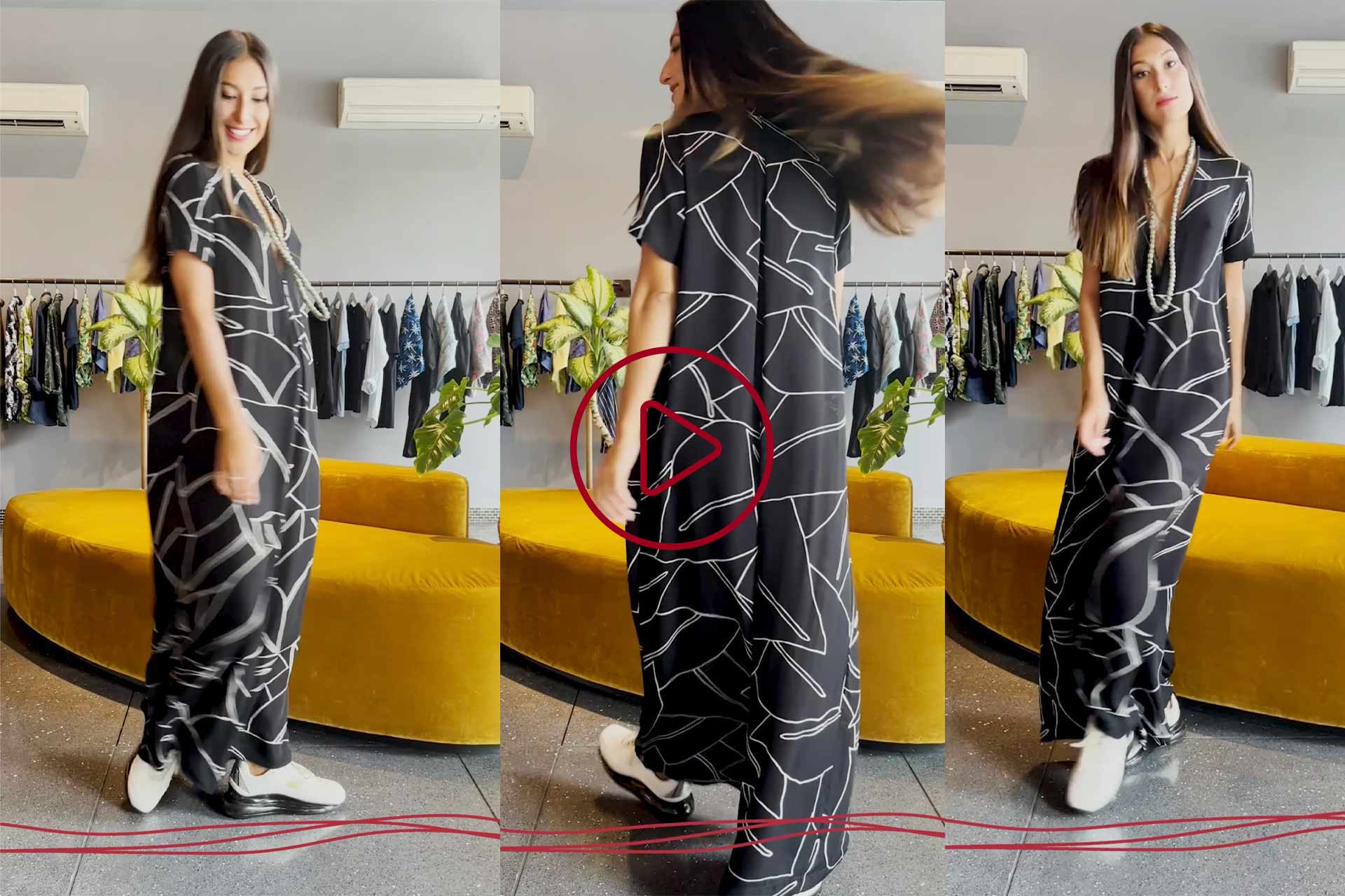 Lounge in silk