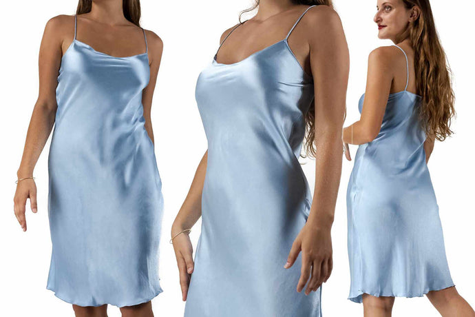 Undress this silk dress, it's easy!
