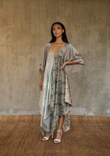 Load image into Gallery viewer, ALLY SILK DRESS Steel Grey
