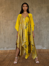 Load image into Gallery viewer, ALLY SILK DRESS Yellow
