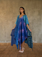 Load image into Gallery viewer, ALLY SILK Dress Blue
