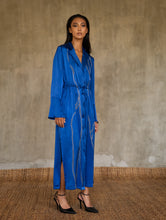 Load image into Gallery viewer, JACK SILK DRESS Kintsugi Nautical blue
