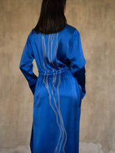 Load image into Gallery viewer, JACK SILK DRESS Kintsugi Nautical blue
