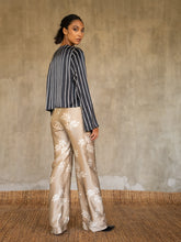 Load image into Gallery viewer, KNOT SILK PANT DEDAUN sable&amp;white
