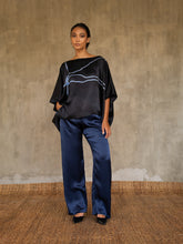 Load image into Gallery viewer, IVANA SILK PANT Estate blue
