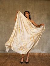 Load image into Gallery viewer, SILK SARONG Kintsugi Ivory
