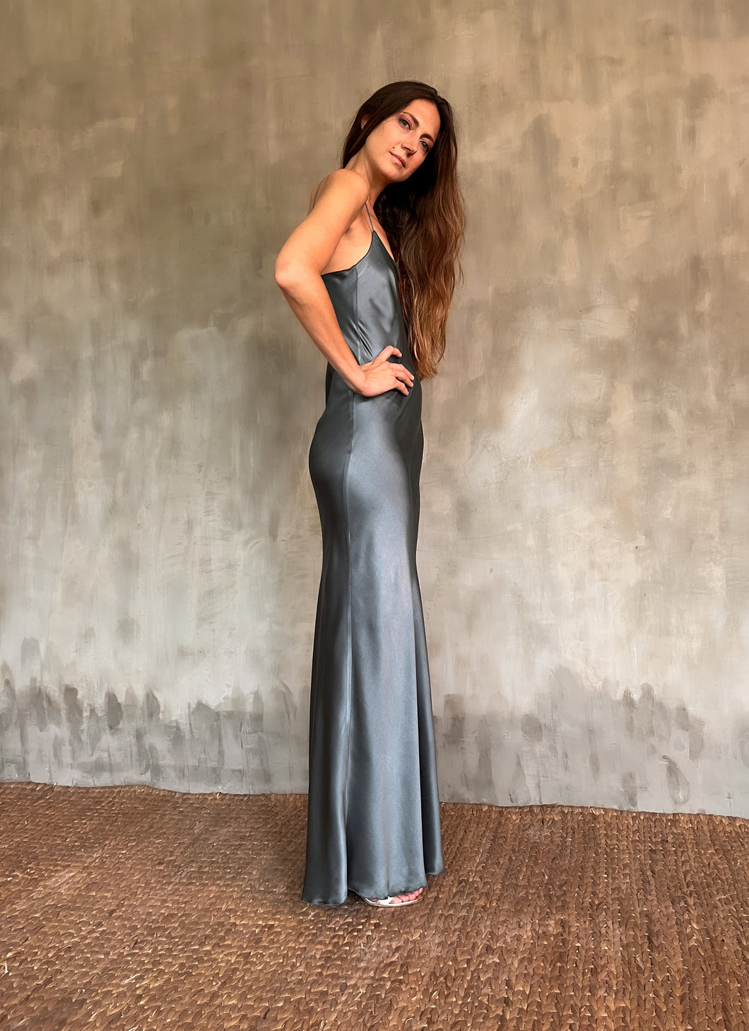 QUARZIA ARTISAN 100% SILK BATIK DRESS MADE IN BALI