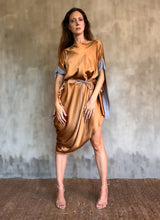 Load image into Gallery viewer, QUARZIA ARTISAN 100% SILK BATIK DRESS MADE IN BALI
