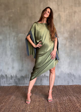 Load image into Gallery viewer, QUARZIA ARTISAN 100% SILK BATIK DRESS MADE IN BALI
