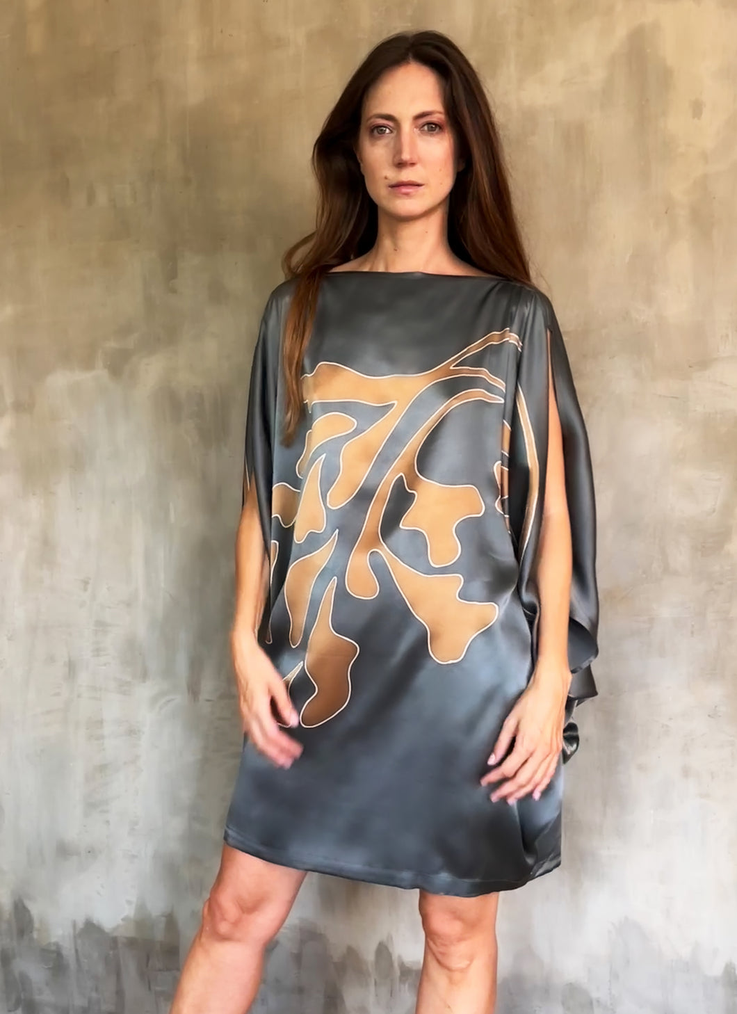 QUARZIA ARTISAN 100% SILK BATIK KAFTAN MADE IN BALI