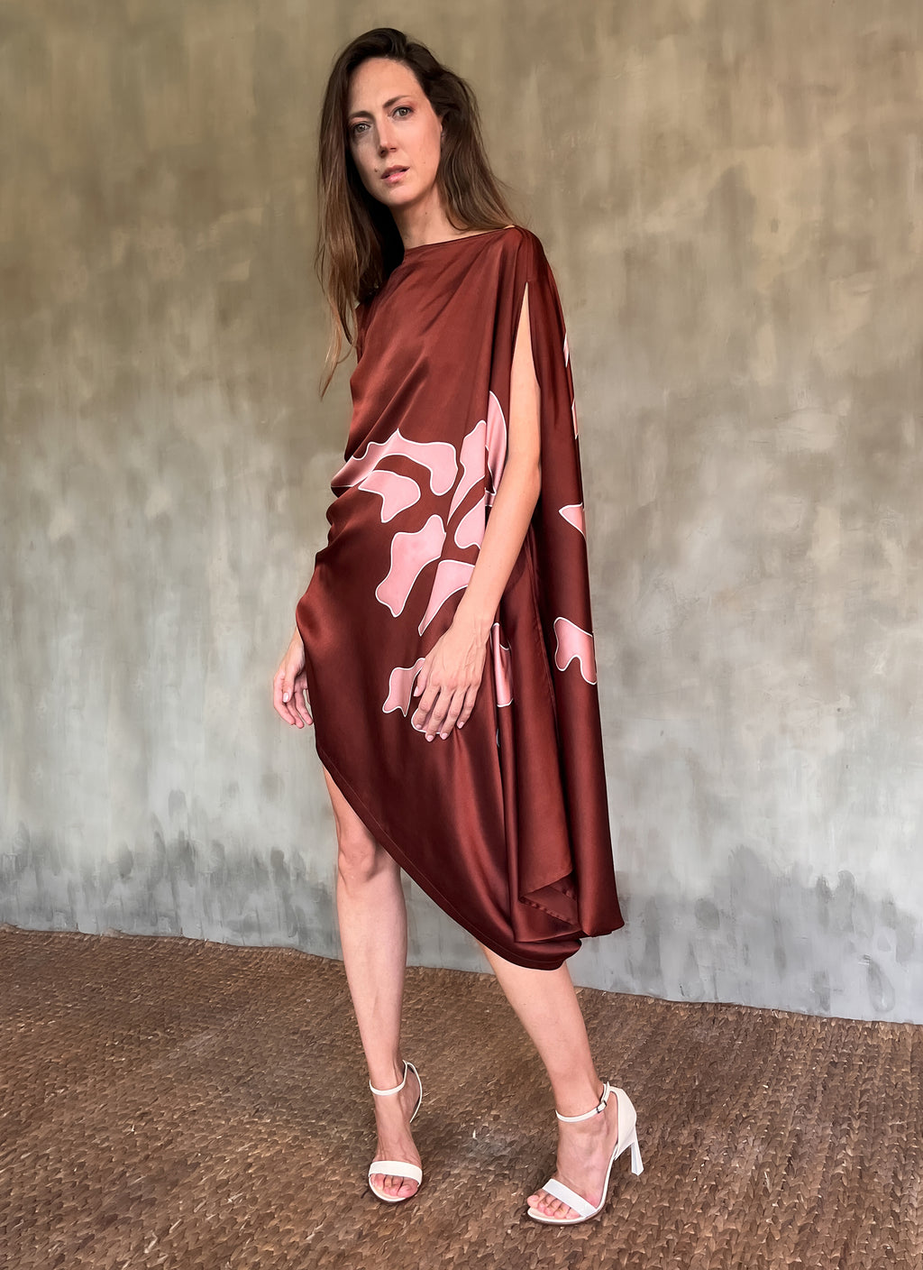 QUARZIA ARTISAN 100% SILK BATIK KAFTAN MADE IN BALI