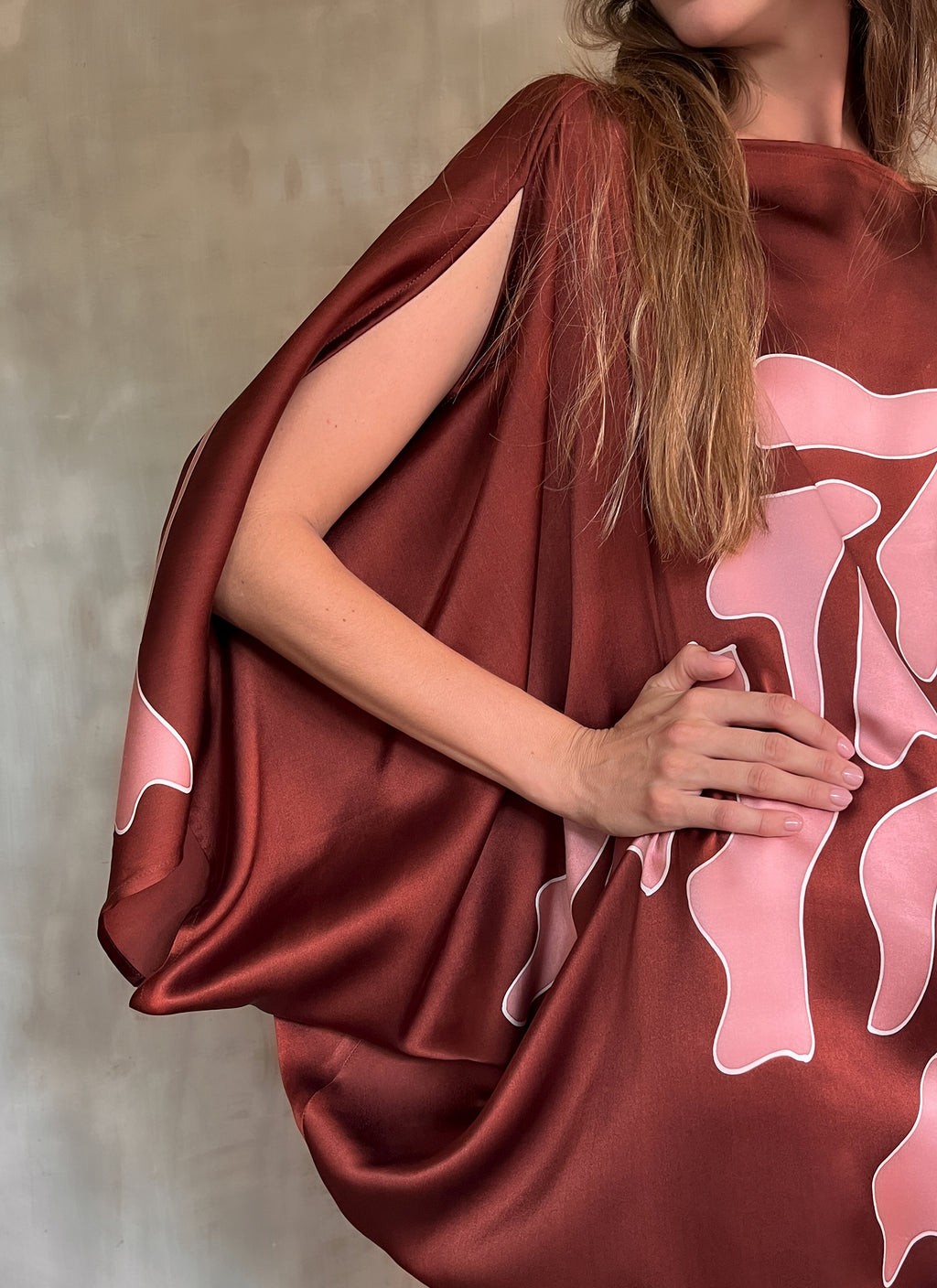 QUARZIA ARTISAN 100% SILK BATIK KAFTAN MADE IN BALI