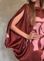 QUARZIA ARTISAN 100% SILK BATIK KAFTAN MADE IN BALI