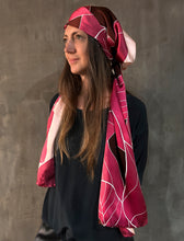 Load image into Gallery viewer, QUARZIA ARTISAN 100% SILK BATIK SCARF MADE IN BALI

