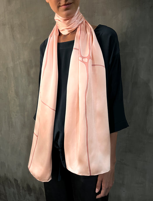 QUARZIA ARTISAN 100% SILK BATIK SCARF MADE IN BALI
