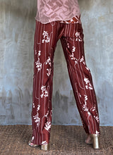 Load image into Gallery viewer, Quarzia Knot Pant-hand painted handcrafted silk batik-Lost Russet-made by artisans in Bali
