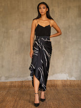 Load image into Gallery viewer, Quarzia artisanal silk hand-painted sarong as a modern batik by Bali artisan
