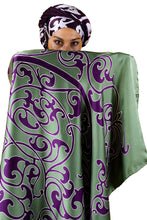 Load image into Gallery viewer, SILK SARONG arab oil-green
