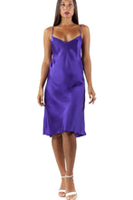 Load image into Gallery viewer, UNDRESS SILK DRESS plain royal-purple
