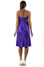 Load image into Gallery viewer, UNDRESS SILK DRESS plain royal-purple

