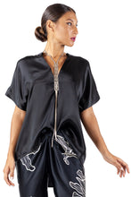 Load image into Gallery viewer, ROBI SILK TOP plain black
