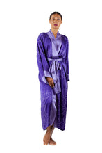 Load image into Gallery viewer, SILK KIMONO Lilac royal-purple
