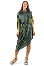 Load image into Gallery viewer, JOGYA SILK DRESS Olive-night
