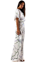 Load image into Gallery viewer, ANA SILK DRESS abstract white
