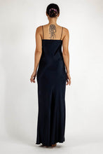 Load image into Gallery viewer, LIDO SILK LONG DRESS TIGER BLACK
