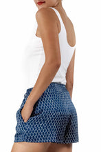 Load image into Gallery viewer, bali silk short pant rombo classic-blue
