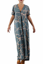 Load image into Gallery viewer, dora silk jumpsuit abstract arona
