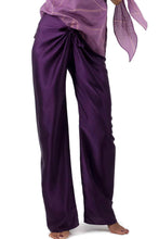 Load image into Gallery viewer, KNOT SILK PANT plain fig
