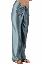 Load image into Gallery viewer, knot silk pant plain arona-grey
