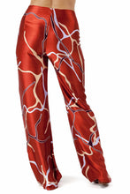 Load image into Gallery viewer, knot silk pant abstract molten-lava
