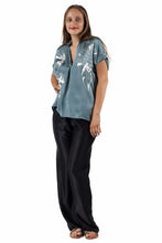 Load image into Gallery viewer, knot silk pant plain black
