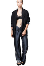 Load image into Gallery viewer, KNOT SILK PANT onda black
