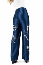 Load image into Gallery viewer, knot silk pant royal medieval-blue
